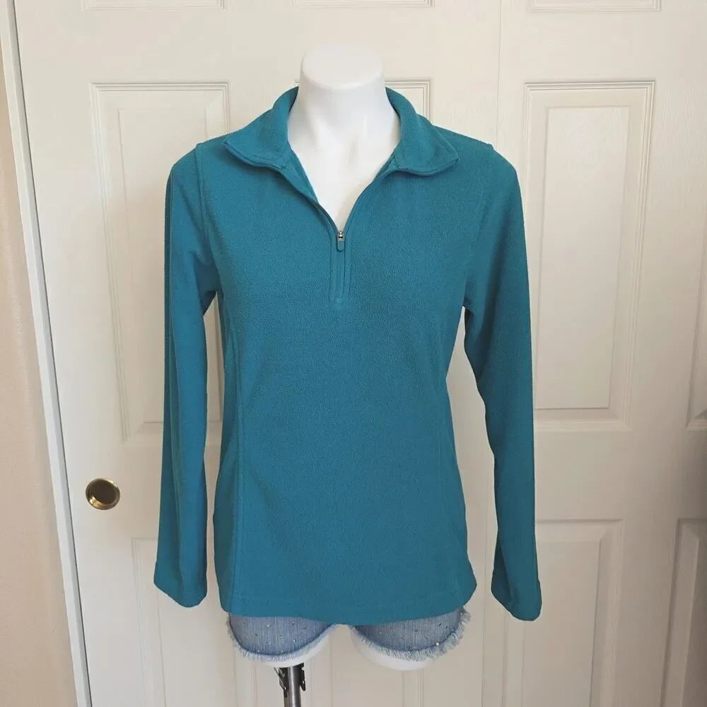 Land's End 1/4 zip fleece top sz S